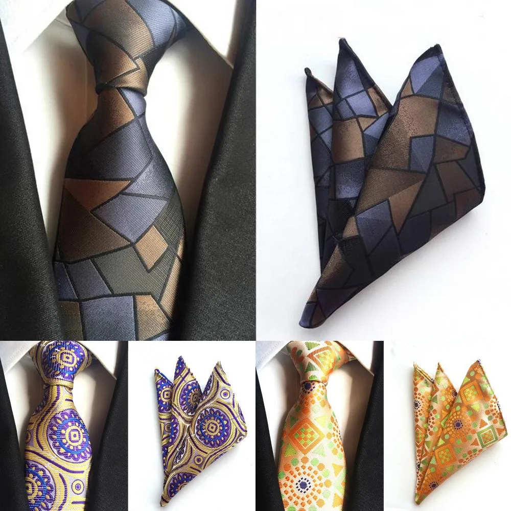 mens silk tie set