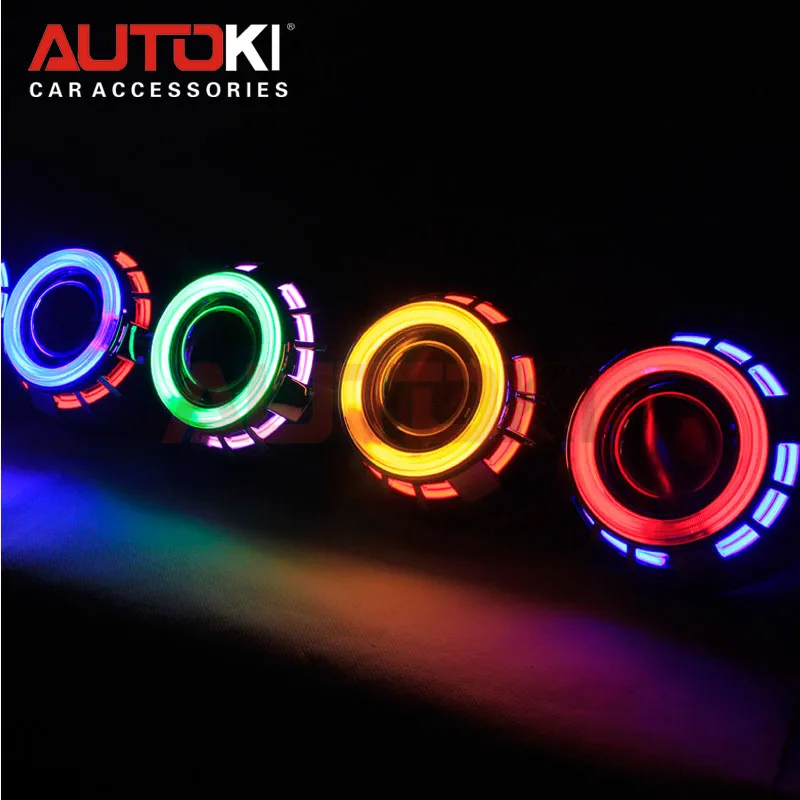 Бесплатная доставка Autoki RGB универсальный CCFL ангельские глазки Автомобильный