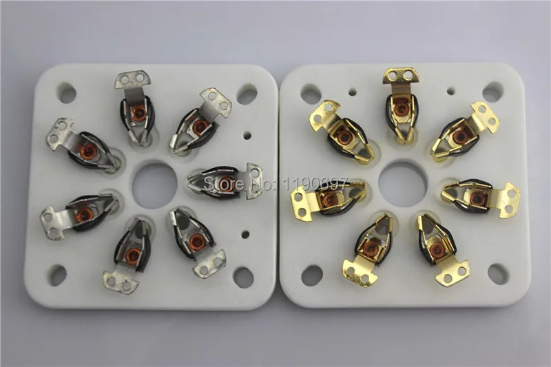 50pcs 7pin Tube Socket Ceramic PCB Mount 12AE6 3AV6 4AV6 6AQ6 6AT6 12AT6 | UK