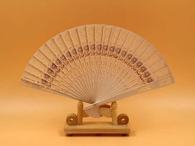 20cm Fragrant Home Decoration Crafts Bamboo Wooden Fan Summer Art Folding Carved Hand New Hot | Дом и сад