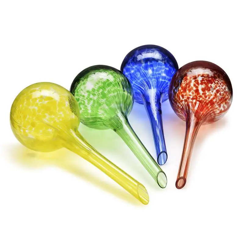 

Automatic Watering Aqua Globe Mini Decorative Hand-blown Glass Small Plant Bulbs - 4pc Deluxe Set