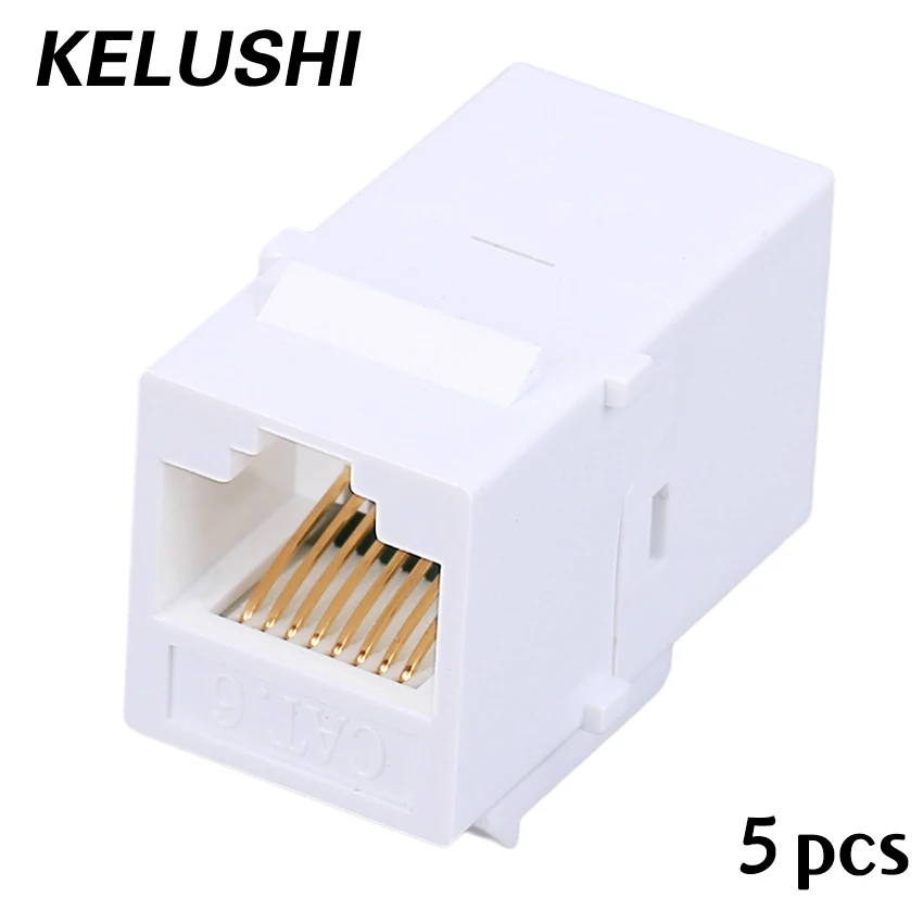 5 шт. CAT6 ethernet кабель конец удлинителя-конец адаптера 8P8C RJ45 адаптер сети через