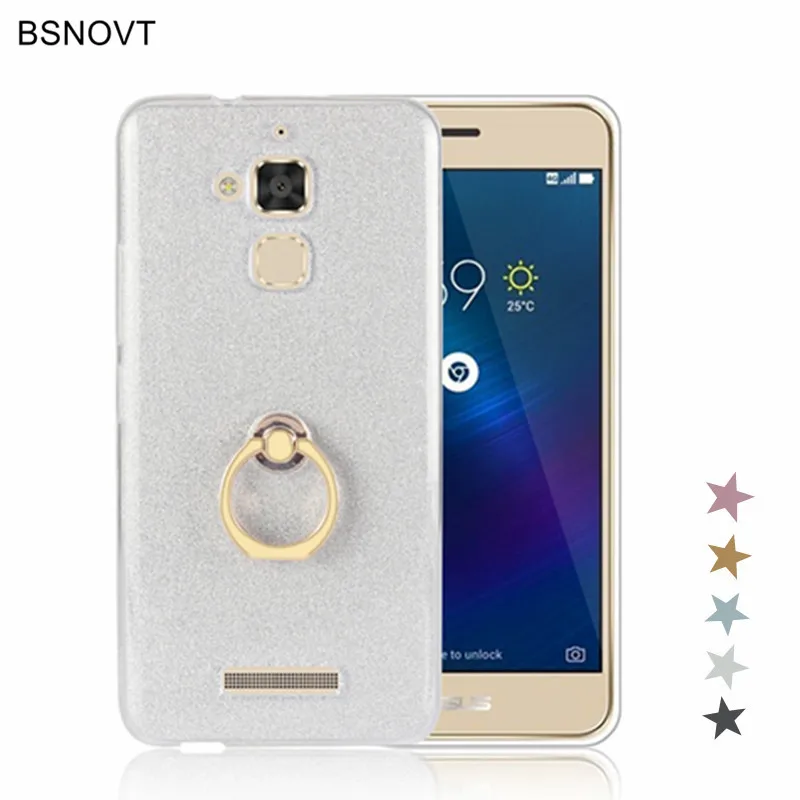 

ASUS Zenfone 3 Max ZC520TL Case Cover Silicone Shiny Glitter Phone Cover ASUS Zenfone 3 Max ZC520TL Finger Ring Back Case