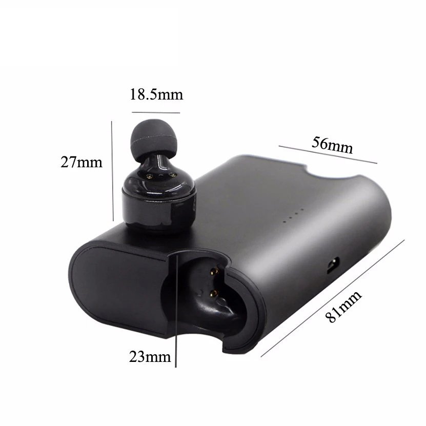 X2T Bluetooth Earphone True Wireless Earbuds Dual Bluetooth V4.2 Headphones Stereo Mini Headset with Charging Case