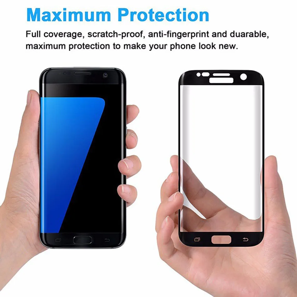 Защитное стекло закаленное для Samsung Galaxy S6 S7 S8 EDGE PLUS 9H 3D|screen film|screen protectionglass protection |