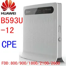 Разблокированный huawei B593 B593s-12 4G LTE CPE wifi беспроводной маршрутизатор LAN RJ45 порт wifi расширитель длинный диапазон 4g маршрутизатор с sim-картой