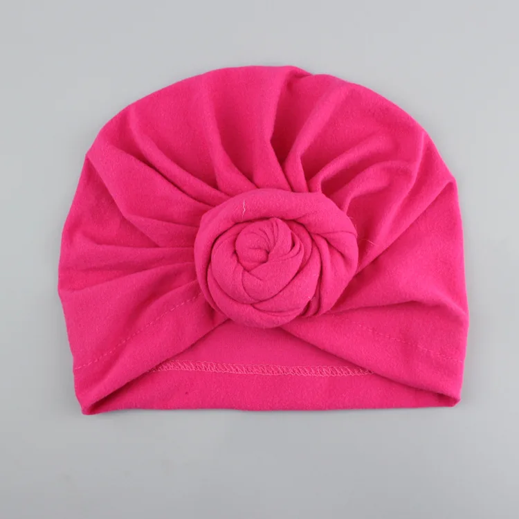 1 шт. бренд Лидер продаж вязаные шапки для взрослых Модные Пустые передние и задние шапки для женщин девочек и детей Skullies - Цвет: Rose red-kid