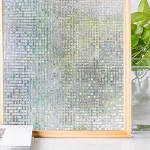 Rabbitgoo пленка для окна непрозрачная самоклеящаяся пленка статическая цепляющая стеклянная пленка 3D белая декоративная оконная пленка для дома ванная комната самоклеющаяся тронировка.красивый цветной витраж