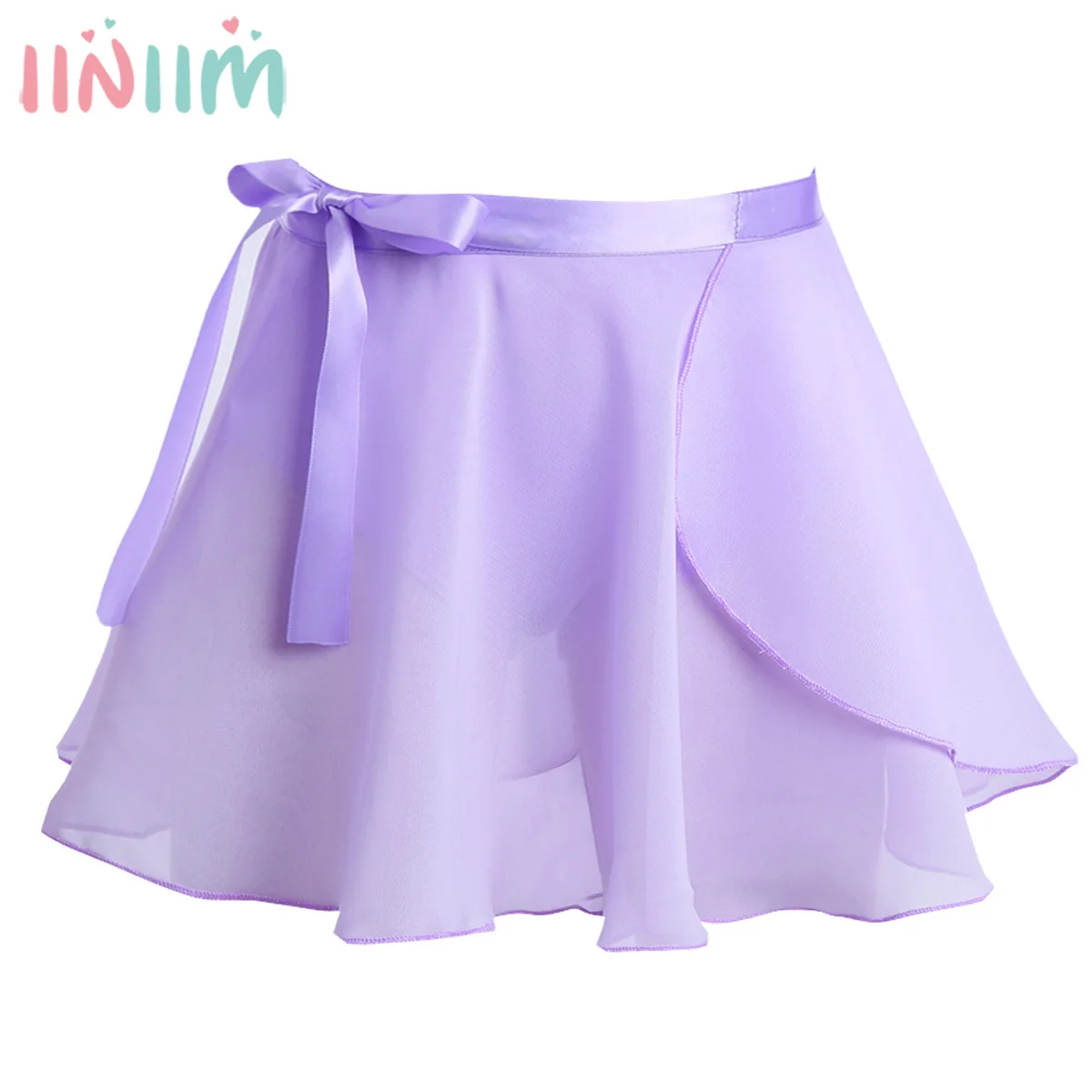 Girls Dance Tutu Skirts Basic Classic Chiffon Mini Wrap Skirt with Tie