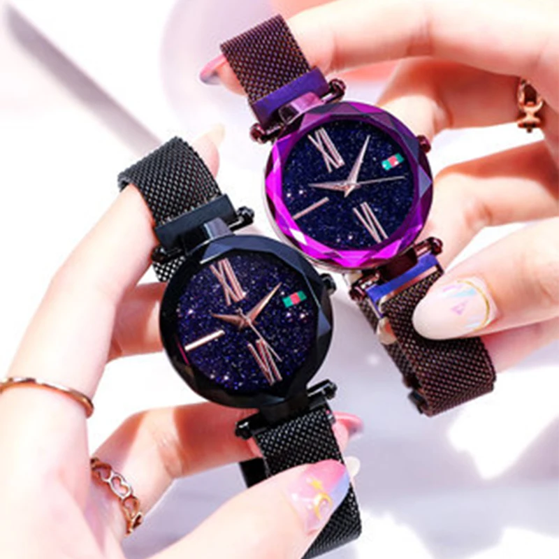 

Modern Fashion Quartz Watch Men Women Mesh Stainless Steel Watchband High Quality Casual Wristwatch Gift for Female dropshipping