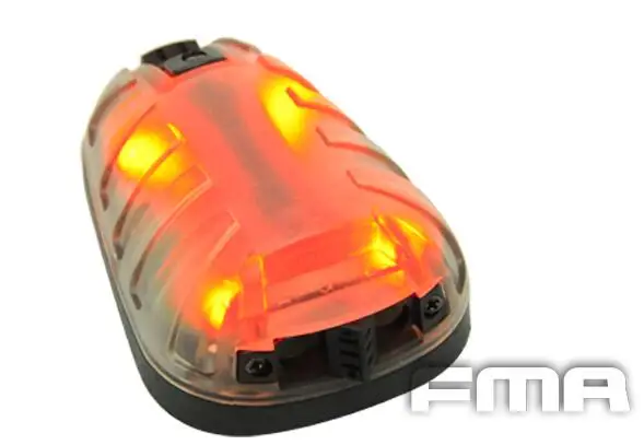 FMA HEL-STAR HEL STAR 6 защитный светильник-вспышка для тактической охоты, выживания - Цвет: BK with Red light