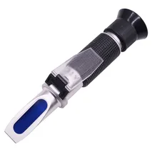 1 sets Hand-held Refractometer Brix 0-32% Meter Salinity Meter Ice Point Meter Seawater Hydrometer 1 Bottle Calibration Solution