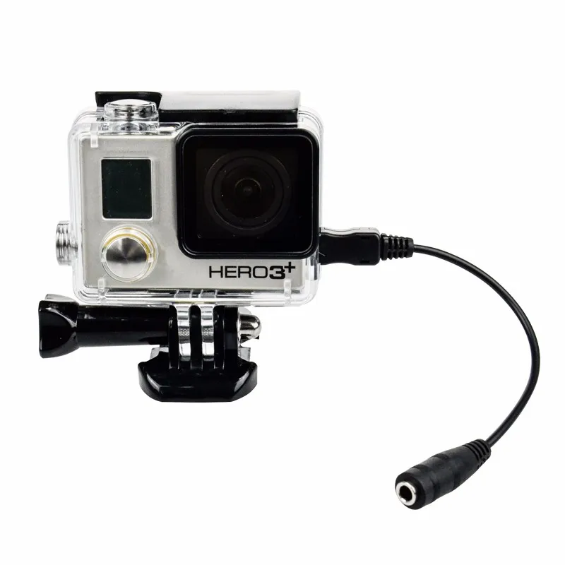 LANBEIKA мм для Gopro 3,5 мм активный Клип микрофон с Mini USB внешний микрофон аудио кабель адаптера Go Pro Hero 3 + 4