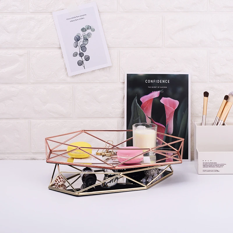  Fashion Makeup Organizers Women Jewelry Necklace Earrings Bracelet Cosmetics Storage Container Offi