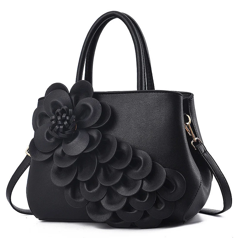 LIKETHIS, женские кожаные сумки, сумки для женщин, 3D цветы, сумки-мессенджеры,, сумка через плечо, Carteras Mujer De Hombro Sac