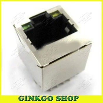 

50pcs New RJ45 Female Modular Network Sockect 5224-8C Lan PCB Jack Connector Shielded with Light Free Shipping