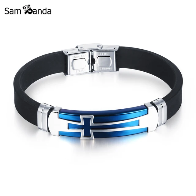 2017 Best Ing Men S Birthday Gifts Silicone Bracelets Trendy 2017 Best Ing Men S Birthday Gifts Silicone Bracelets Trendy Style Male Bracelet Cross Patterns Jewelry Accessories