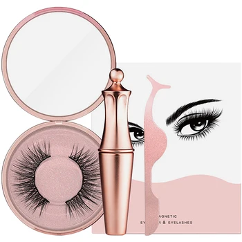

Dropshipping Magnetic Liquid Eyeliner & Magnetic False Eyelashes & Tweezer Set Waterproof Long Lasting Eyeliner False Eyelashes