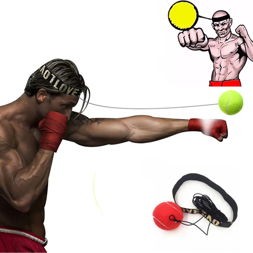 3 Balls Boxing Trainer Reflex Head Ball Boxing Exercise Speed Training Aid