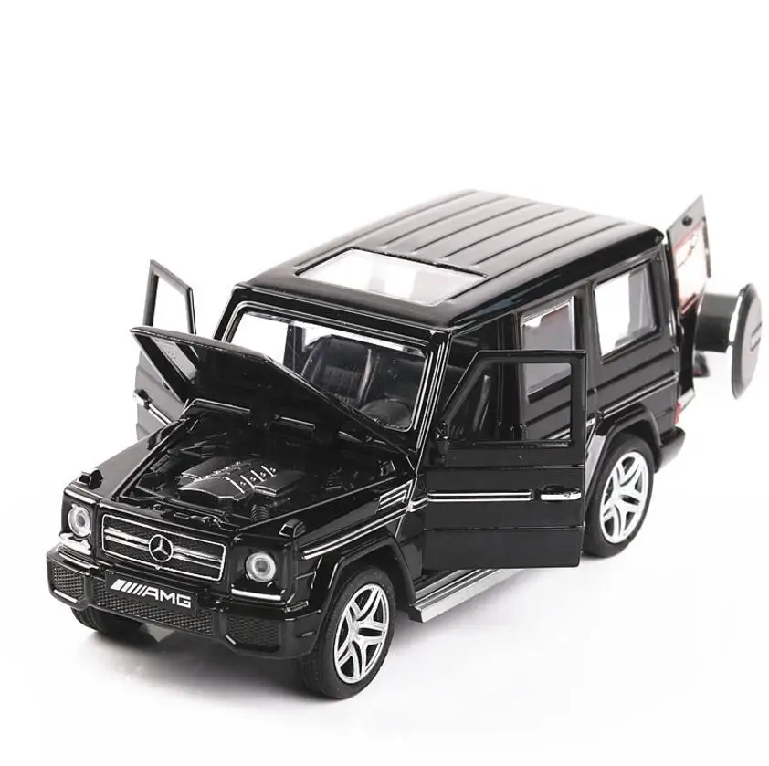 1/32 Diecasts& игрушечный транспорт Mercedes G65 AMG Модель автомобиля со звуком и светильник коллекция автомобиля игрушки для мальчика Детский подарок brinquedos