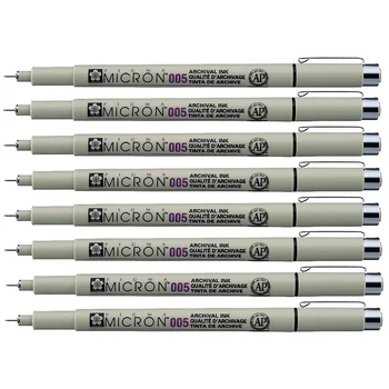 

005 Black ink marker felts tip pen, For Archival /pigment ink, For fine point for artist drawing pens