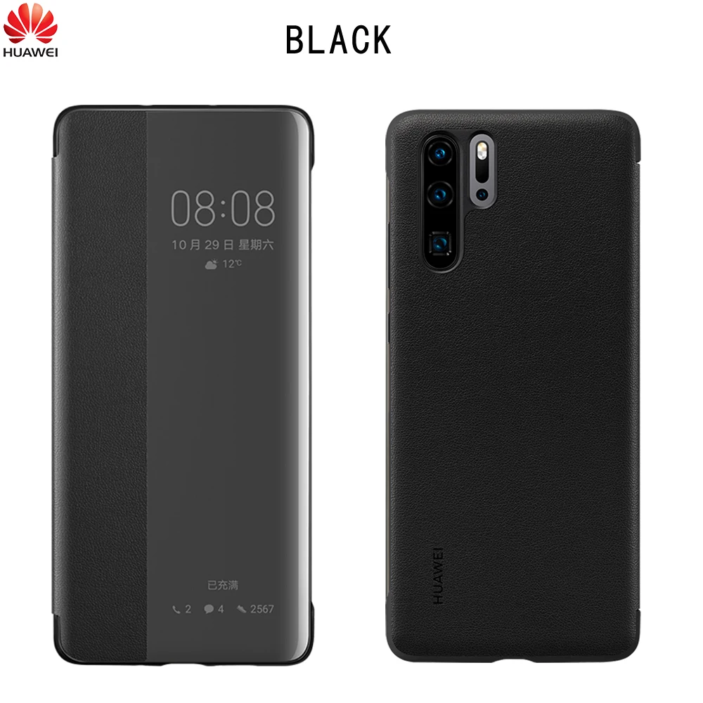 Официальный huawei P30 Pro Чехол с зеркальным окном и функцией пробуждения/сна чехол с откидной крышкой для huawei P30 чехол Smart View чехол