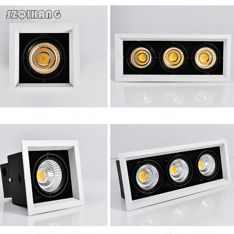 

High quality Adjustment LED COB Downlights 85-265V 10W 20W 30W LED Ceiling recessed Lamp Spot Light Warm Cold White