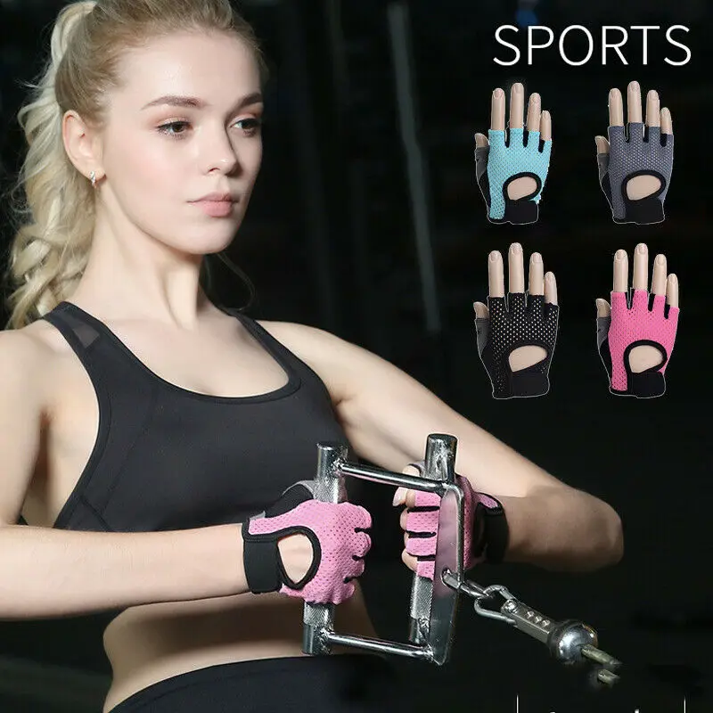 

Half Finger Gloves Bicycle Soft Breathable Mittens Fitness Sport Bike