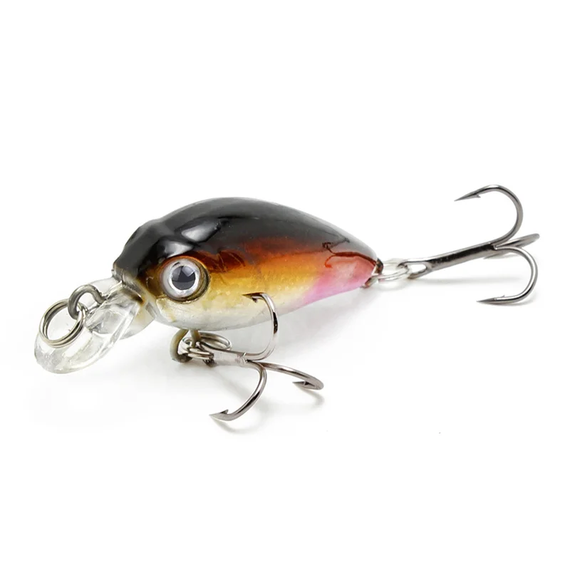 Amlucas, мини-кренкбейт, 4,5 см, 4,1 г, Chubby Spinner, Topwater Crankbait, искусственная жесткая приманка, воблеры, гольян, рыболовные приманки WW333Y - Цвет: J