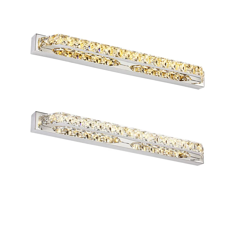 

Modern 18W LED Waterproof Bathroom Wall Light Fxiture 680mm Long Crystal Mirror Lamps in bedroom 85-265V