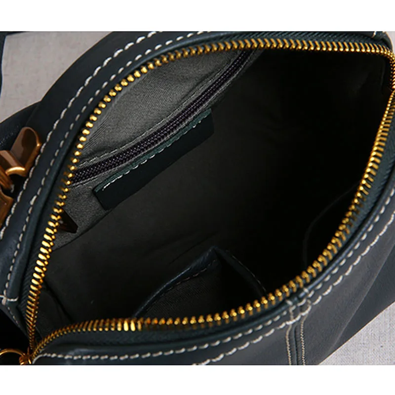 AETOO New leather handbags small bag shoulder bag Messenger bag head layer leather portable small square bag