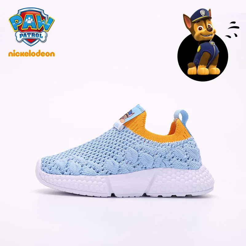 PAW PATROL/детская обувь; спортивная обувь для девочек и мальчиков; нескользящая Мягкая подошва; коллекция года; Дышащие Детские кроссовки; обувь для маленьких девочек; размеры 21-30 - Цвет: Blue