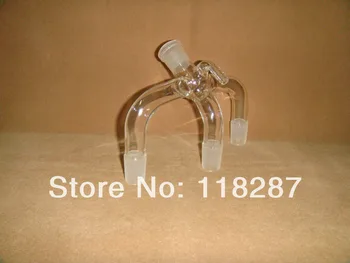 

Glass Receiver Adapter,24/29,side arm,lab glassware Distillation Cow Receiver,lab glassware adapter