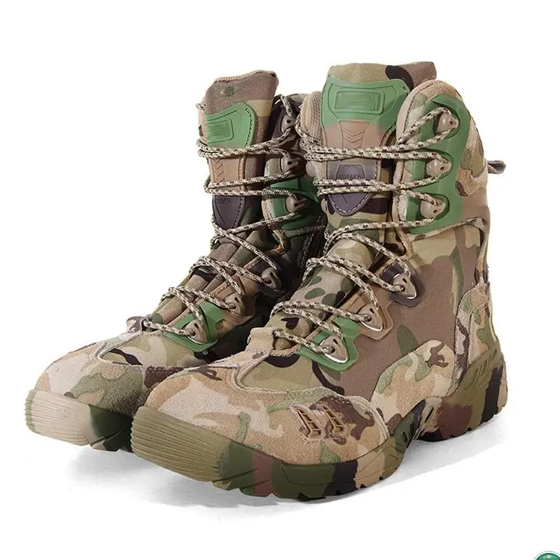 Camouflage Outdoor Boots Men's Army Military Combat Tactical Boot Shoes