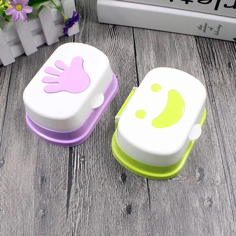 

Portable Plastic Shower Soap Holder Container Soap Dish Box Bathroom Storage