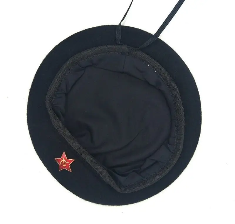 

MILITARY SOVIET CAP ARMY BORDER GUARD USSR WOOL BERET HAT IN SIZES - World military Store