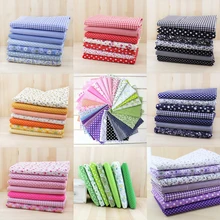 7 шт. 50 см x47cm-50cm Простой Тонкий лоскутный хлопок Добби ткань цветочный серии одеяло Шарм четверти набор для шитья