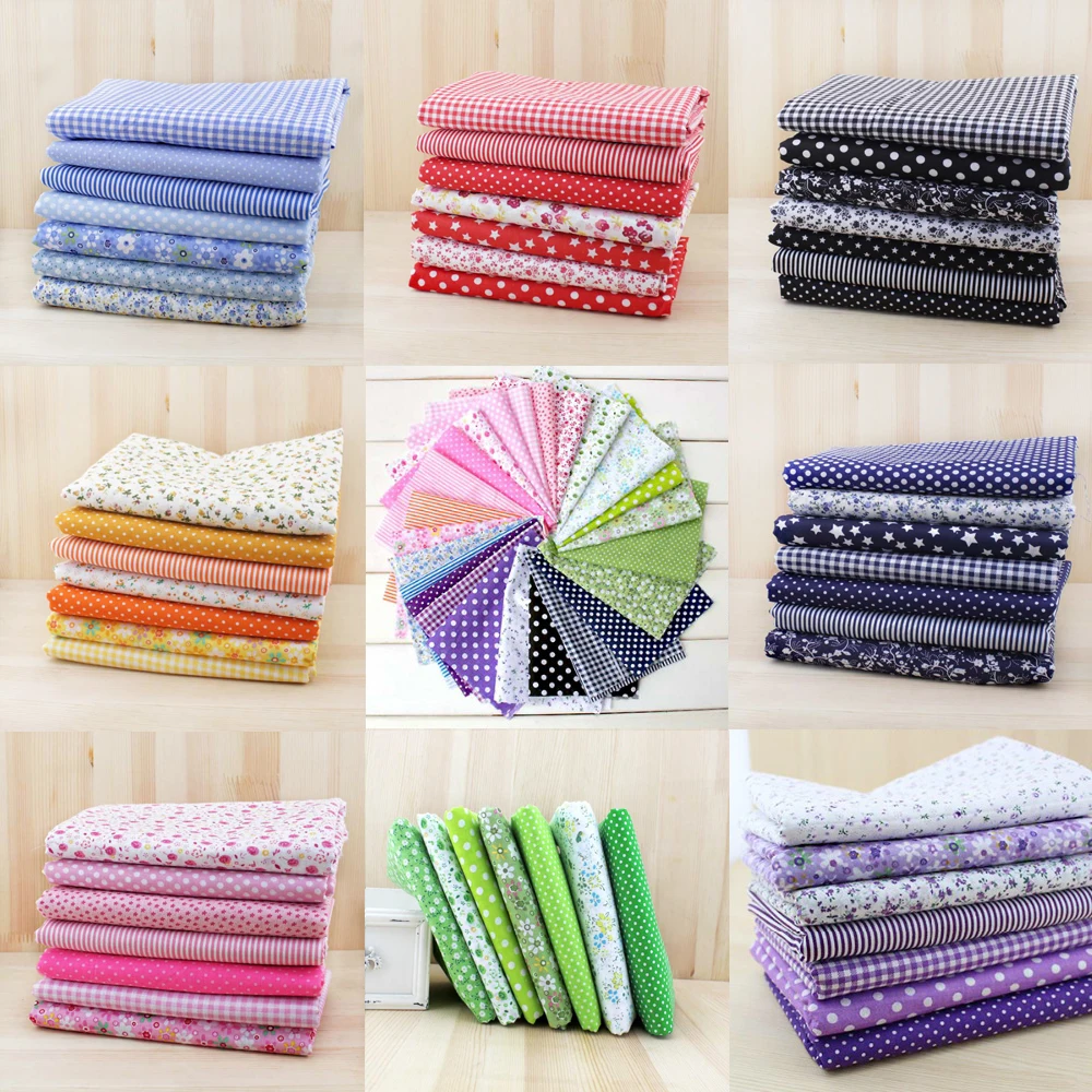 7 шт. тонкие лоскутные одеяла 50 см x 48 см|cotton dobby fabric|patchwork cottondobby fabric |