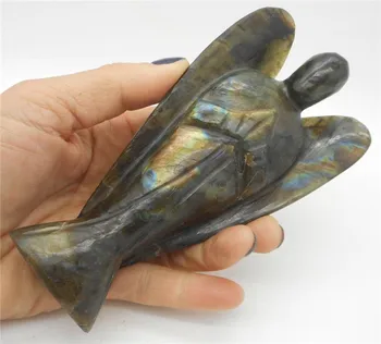 

Labradorite Angel Carving Crystal Figurine Standing Sculpture 5.37 Large YL-J0727