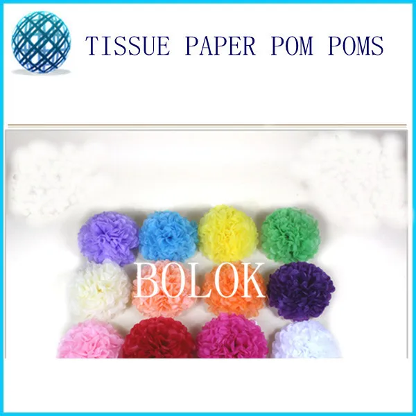 

28 color choose (200pcs/lot)4 inch (10cm) Paper Pom Poms