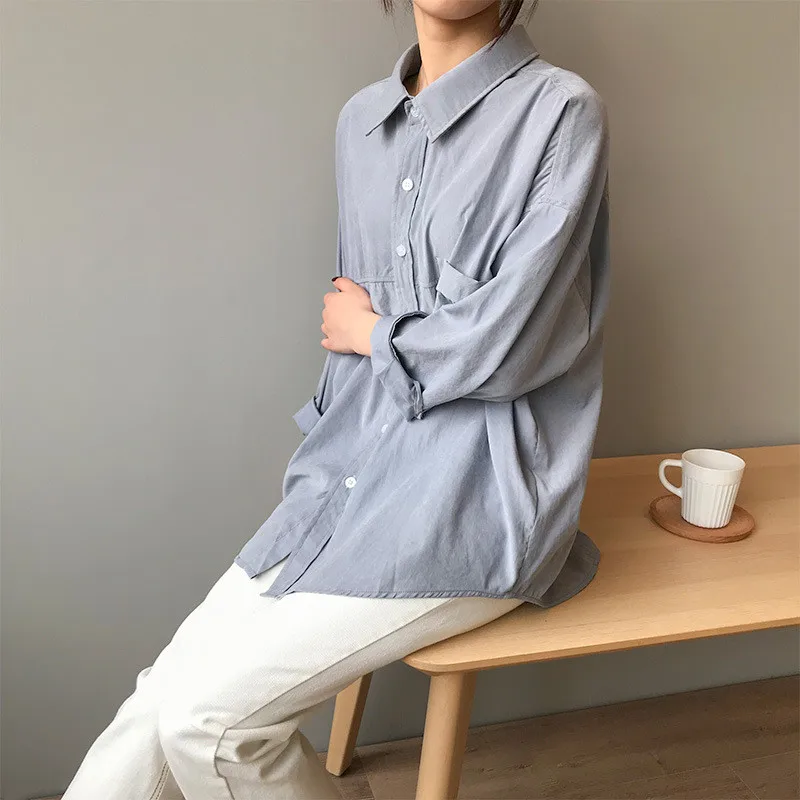 Vintage Women Blouse Shirts 2019 Autumn Korean Long Sleeve Women's Tops Blouses Blusas Roupa Feminina Tops High Quality Y6523