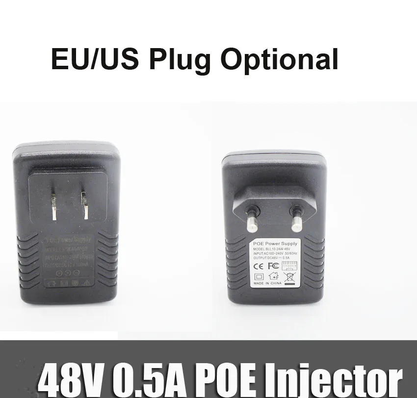 POE-инжектор с американской/европейской вилкой 48 В 0 5 А Power Over Ethernet-инжектор