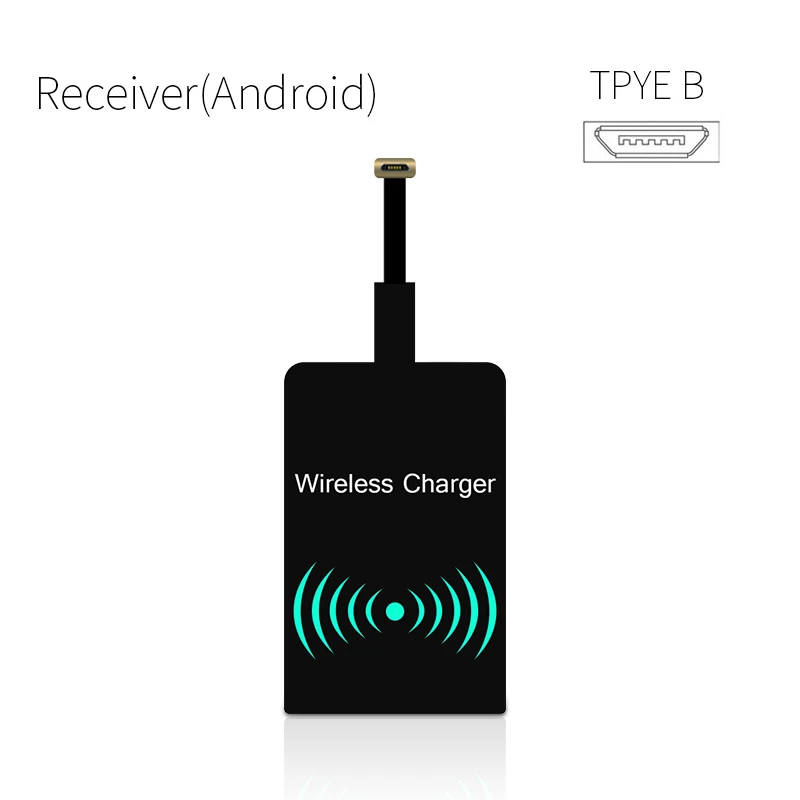 Cinkeypro QI Беспроводной Зарядное устройство быстрой зарядки Pad Quick Charge 2.0 для iphone 8 10 x Samsung Galaxy S6 S7 S8 Выход 5 В/1A 9 В/1A - Plug Type: Micro B