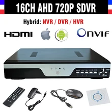 Новые CCTV 16CH 720 P DVR H.264 Регистраторы для 16ти-канального видеорегистратора CCTV SDVR Гибридный HVR NVR цифровой видеогеристратор обособленный для Поддержка аналоговые Камера IP Камера 2*4 ТБ