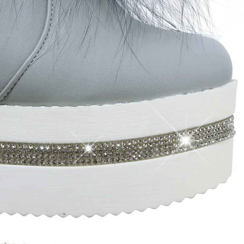 Airfour New Fur Ball Charms Shoes Woman High Heels Ankle Boots for Women Winter Warm Shoes 3 Colors White Shoes Fashion Boots Airfour New Fur Ball Charms Shoes Woman High Heels Ankle Boots for Women Winter Warm Shoes 3 Colors White Shoes Fashion Boots