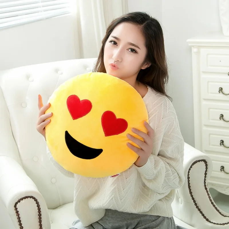 Emoji plush Smiley Cushion Pillow Sofa Stuffed Plush Toy Doll Funny