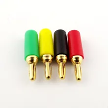 2шт 2,5 мм разъем типа "банан" Медный позолоченный разъем для связывания зондов адаптер инструмента красный/черный/зеленый/желтый