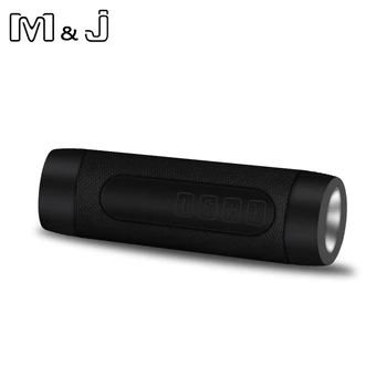

M&J Outdoor Wireless Speaker Bluetooth Bass Stereo Bicycle Subwoofer TF Card MP3 Play FM LED Flashlight Handsfree With Mic