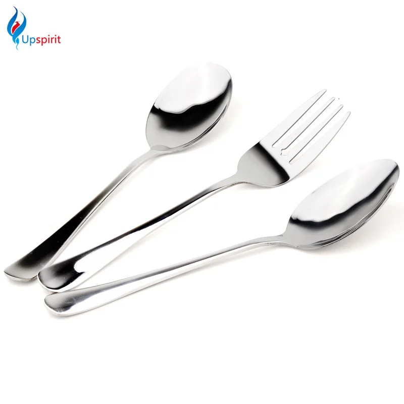 Buy 2Pcs Eco Friendly Stainless Steel Serving Spoons