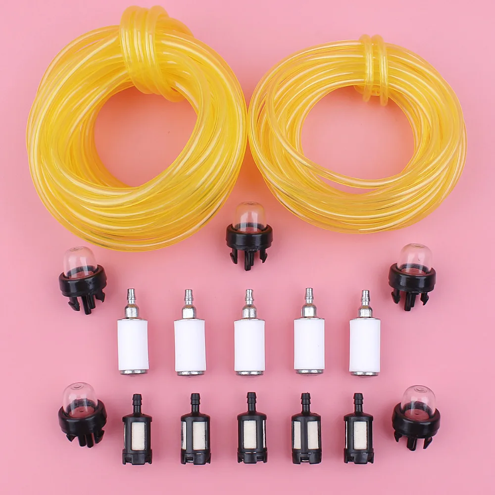 Fuel Filter Line Hose Primer Bulb Kit For Stihl Husqvarna Homelite